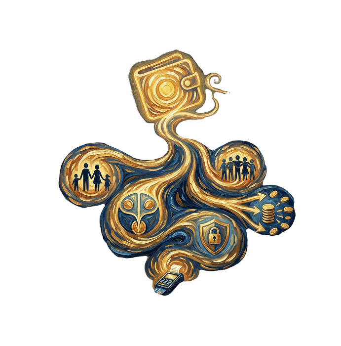 Collaborative financial management illustration